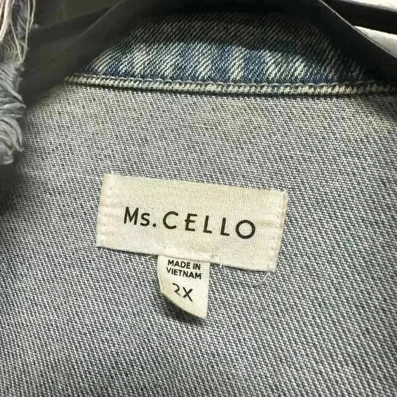 Ms. Cello Light Blue Denim Jacket Size 2xl - Picture 2 of 3